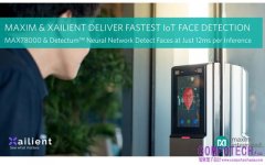 Maxim Integrated宣佈與Xailient聯手打造最快、功耗最低的IoT人臉偵測方案