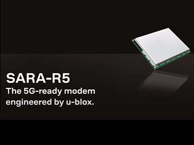 SARA-R5 具5G擴充性的LTE-M/NB-IoT模組 內建端到端安全防護機制,具備硬體式安全元件