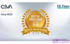 Ceva‑XC21榮獲亞洲金選獎年度最佳IP / 處理器獎項
