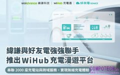緯謙與好友電強強聯手 推出WiHub充電漫遊平台